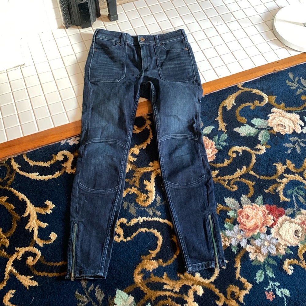 Anthro Pilcro & the Letterpress high rise denim skinny leggings. Worn about 5x